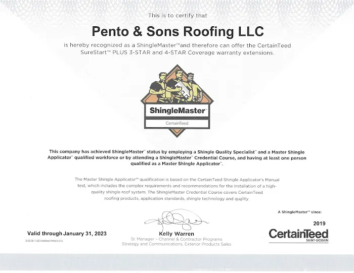 Pento & Sons Roofing, LLC Picture 1