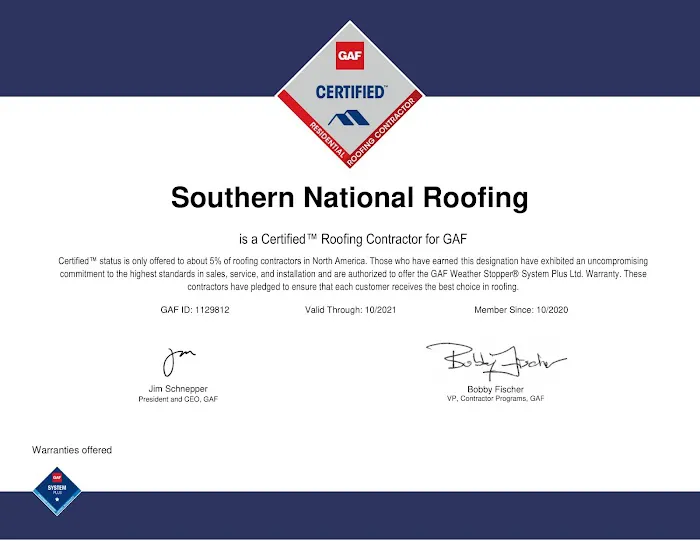 Southern National Roofing Picture 1