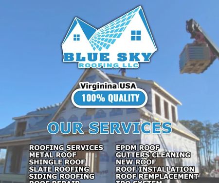 Blue sky roofing llc | Shingle Roof | Metal Roof | Flat Roof | VA