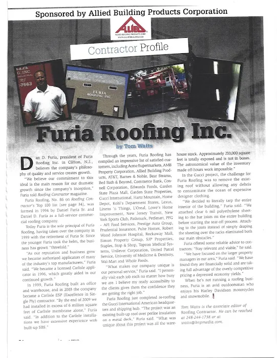 Furia Roofing, Inc. Picture 2