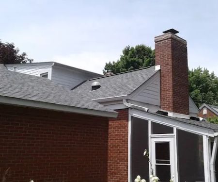 Man and Husky Roofing and Repair