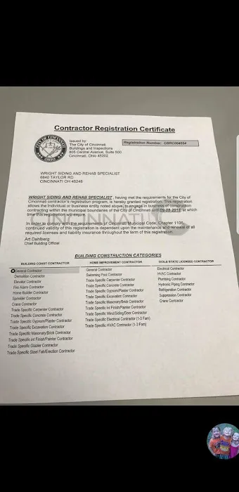 Wright Siding And rehab specialist Picture 1