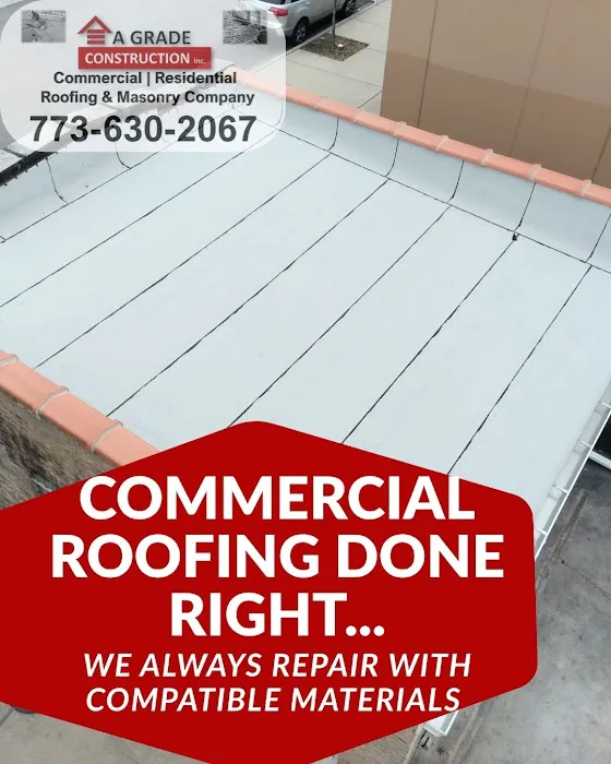 A Grade Construction Inc. Roofing Services | Masonry Services | Rope Wall Access Services. Picture 5