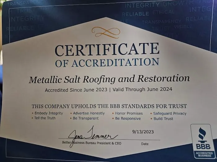 Metallic Salt Roofing and Restoration Picture 7