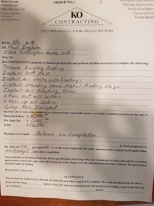 K O Roofing Picture 2