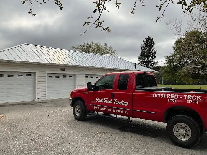 Red Truck Roofing Picture 1