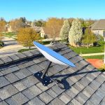 How to Fix a Leak in a Roof Around a Satellite Dish Mounting Bracket