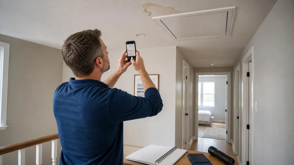 How to Prepare Indoor Roof Leak Notes for a Roofer