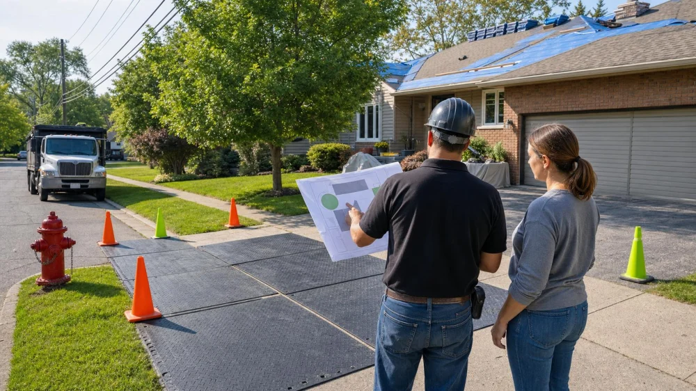 Roofing Dumpster Placement: Driveway and Access Checks
