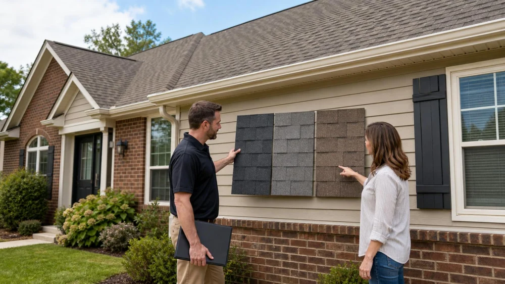 Roof Shingle Colour Choice: View Samples in Real Light