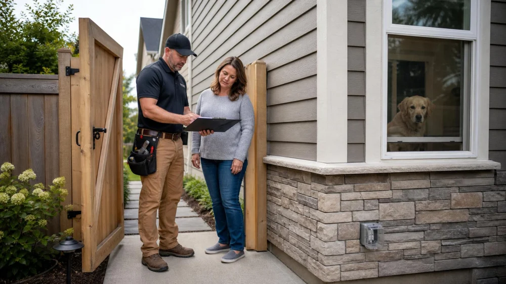Roofing Crew Access Plan: Gates, Pets, Power, and Security