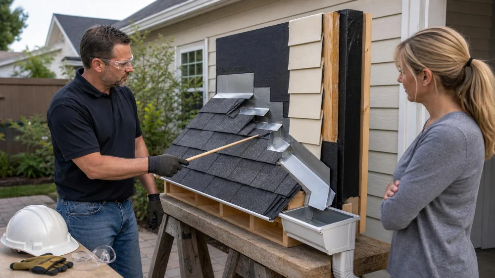 Roof-to-Wall Flashing: Define Siding and Step Details