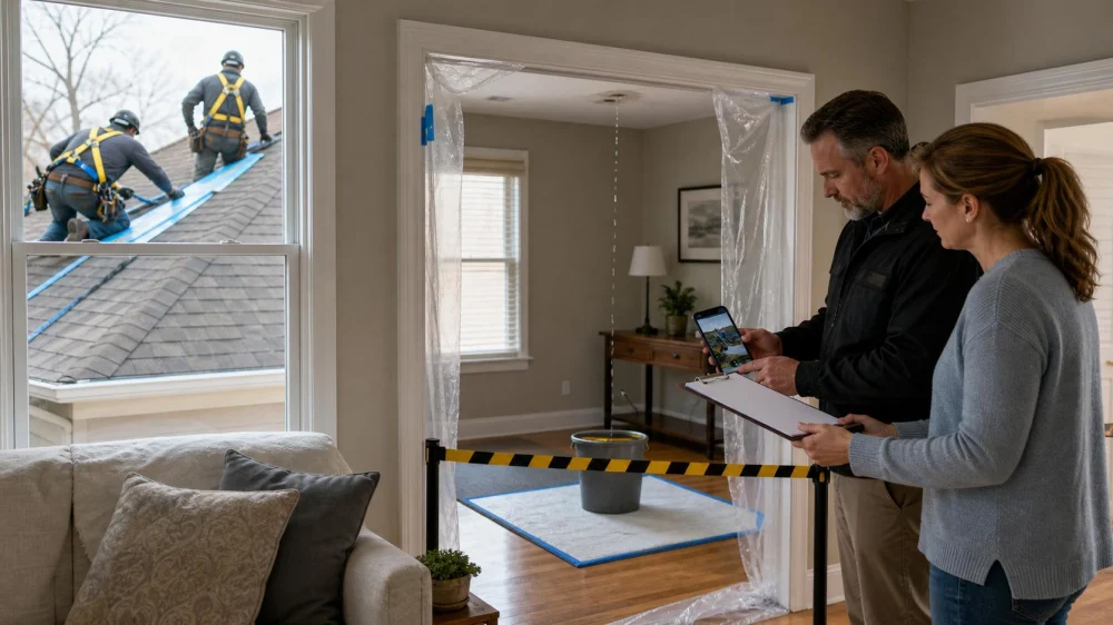 Roof Leak During Replacement: Stop Work and Document the Response