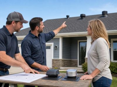 Roof Exhaust Vents: Identify Bathroom, Kitchen, and Dryer Lines