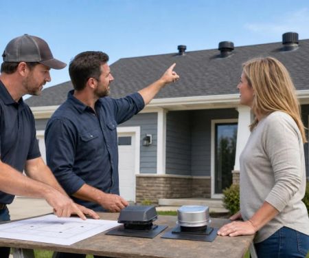 Roof Exhaust Vents: Identify Bathroom, Kitchen, and Dryer Lines