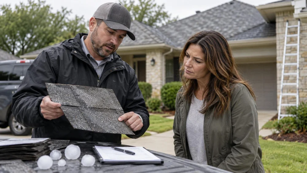 Roof Hail Damage Notes: Date, Surface, and Inspection