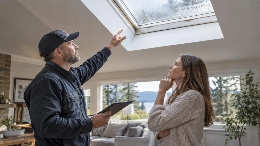 Roof Skylight Leak: Flashing, Condensation, and Records
