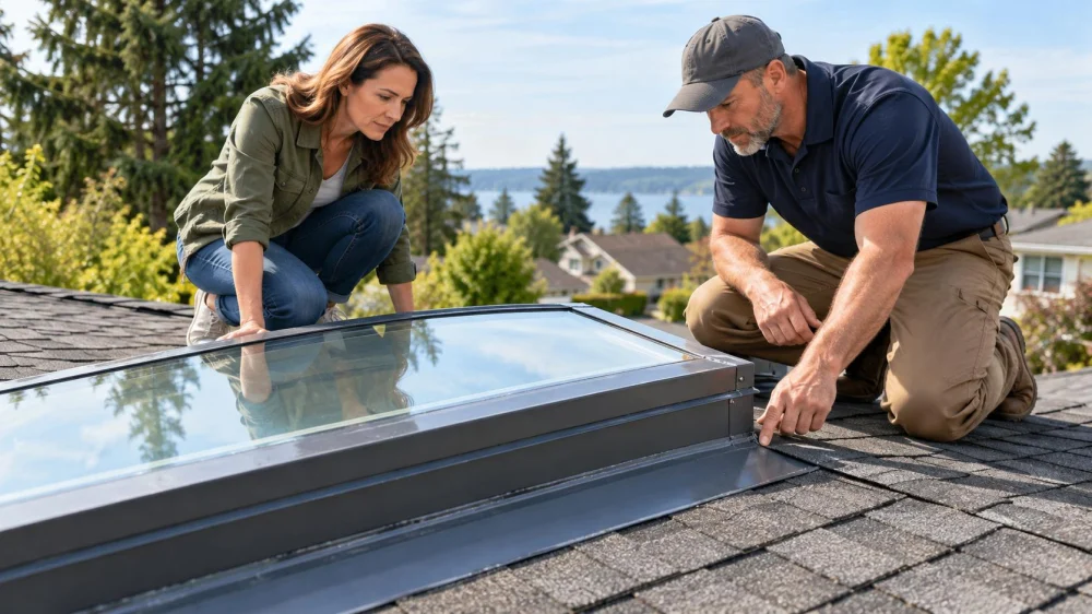 Roof Skylight Curb: Height, Flashing, and Seal Condition