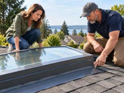 Roof Skylight Curb: Height, Flashing, and Seal Condition