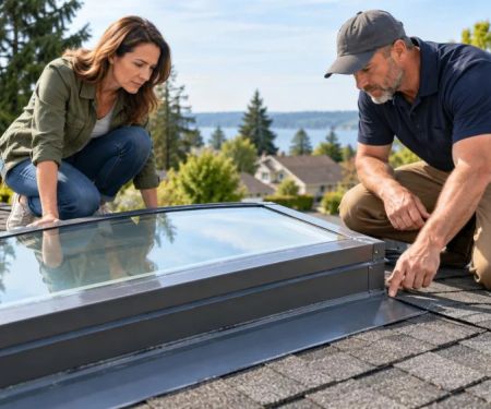 Roof Skylight Curb: Height, Flashing, and Seal Condition