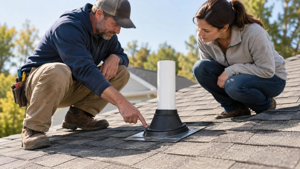 Roof Pipe Flashing Check: Collar, Seal, and Water Path