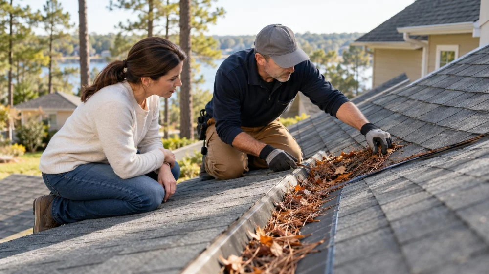 Roof Valley Debris Check: Water Path and Safe Removal