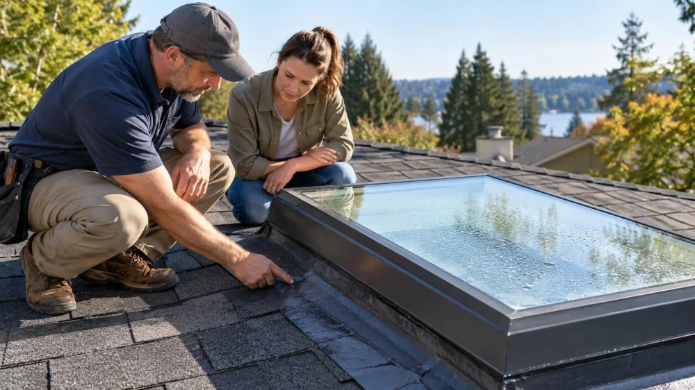 Roof Skylight Curb Check: Flashing, Seal, and Moisture